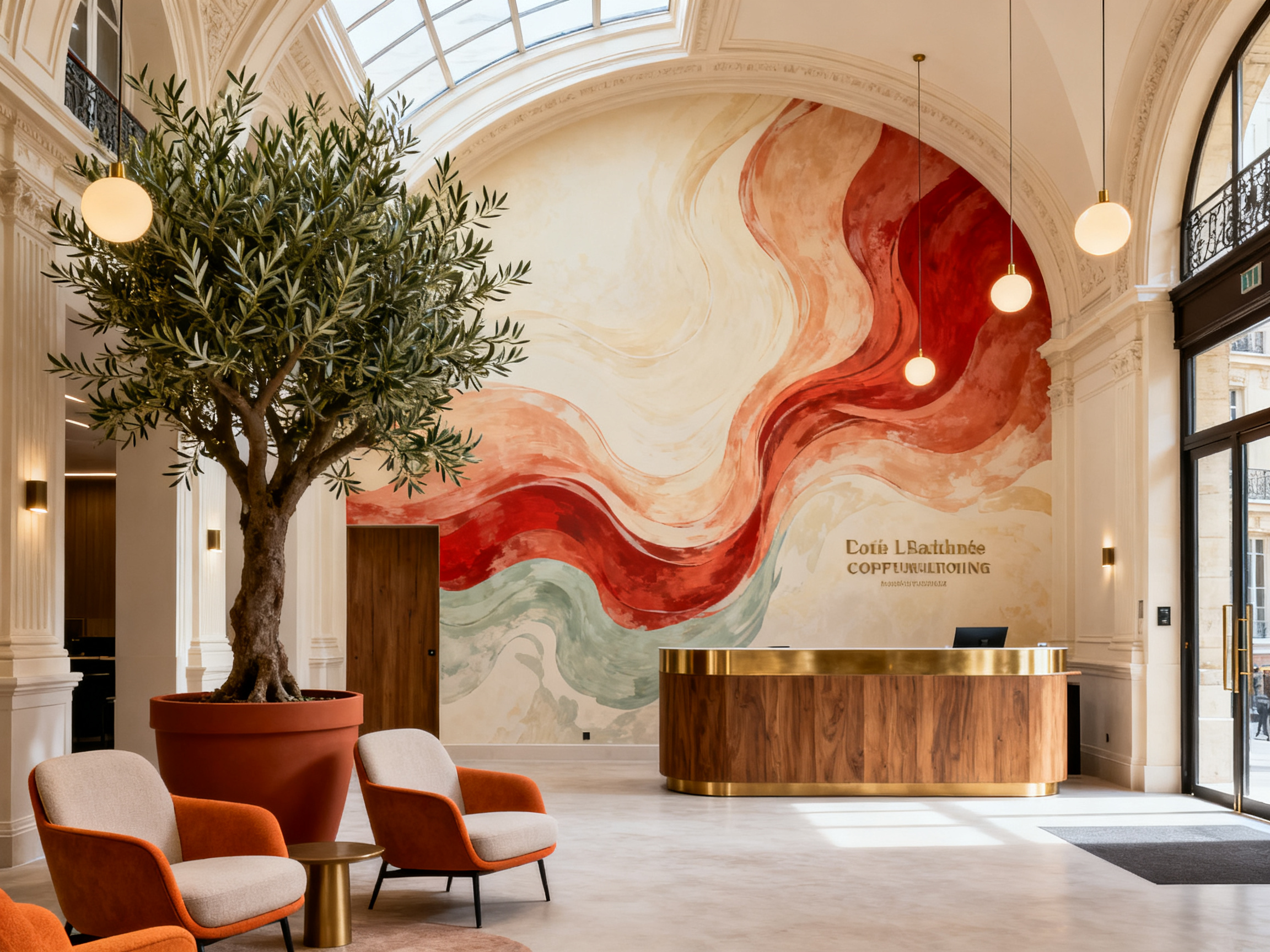Coworking premium Madeleine — brand walls multi-zones 380 m²