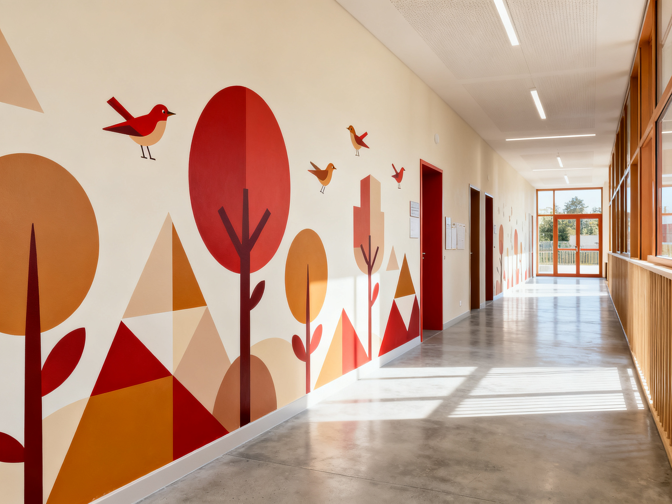 Décor mural pour collectivités
